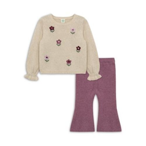 Girls' Garden Cotton Sweater Set - Baby