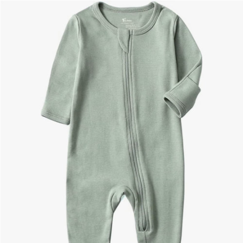 Organic Cotton Zip-Front Sleeper Pajamas