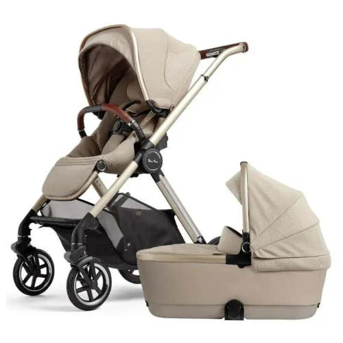 Silver Cross - Reef 2 Single Stroller + Folding Bassinet, Stone