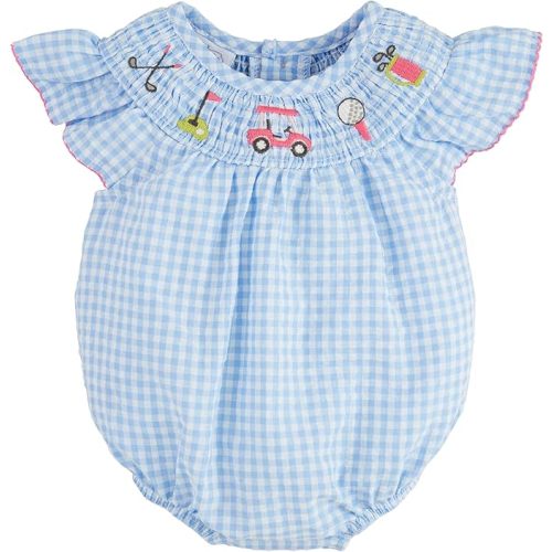 Mud Pie Baby Girls' Mud Pie Children's Smocked Golf Bubble