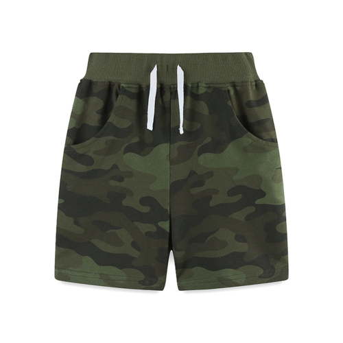 GYRATEDREAM Boys Summer Casual Camouflage Knee Length Shorts Kids Elastic Waist with Drawstring Jogger Workout Athletic Shorts with 2 Pockets Toddler Child for 2 Years-7 Years