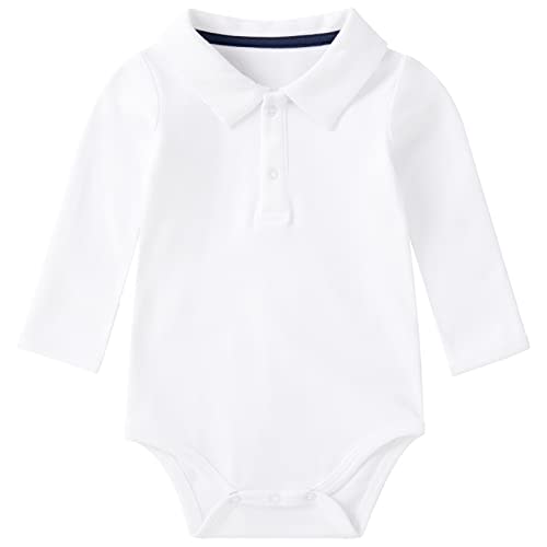 pureborn Baby Girls Boys Bodysuit Super Soft Cotton Romper 0-24 Months | OEKO-TEX Certified, Cotton, Viscose from Bamboo, Snap Closure, Breathable, Soft, Long & Short Sleeve, Machine Wash