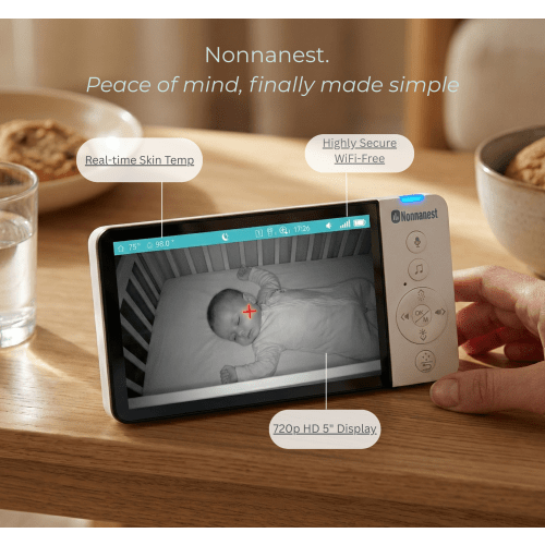 SightAware™ by Nonnanest — The Only Contactless Skin Temperature Baby Monitor | No Wearables, No WiFi