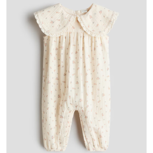 COTTON MUSLIN ROMPER SUIT