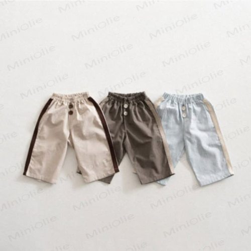Baby Toddler Loose Color Block Stripe Pants