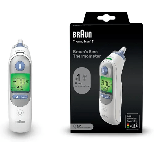 Braun Thermoscan 7 IRT6520 Thermometer + Bonus 40 ThermoScan Lens Filters