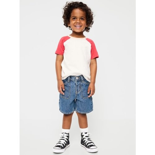 Baggy Carpenter Utility Jean Shorts for Toddler Boys