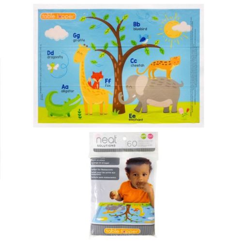 Neat Solutions Table Topper - 60ct: Animal Icon, Rectangle Shape, 18" x 12"