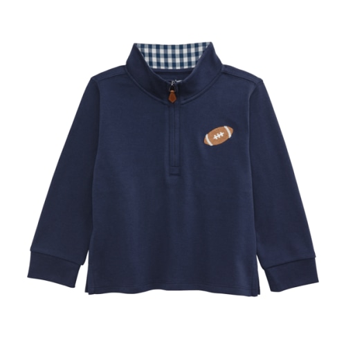 Large Football Quarter Zip for 4T-5T Toddlers | Mud Pie