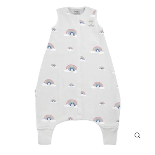 4 Season® Baby Sleep Bag with Feet, Merino Wool & Organic Cotton, Rainbow