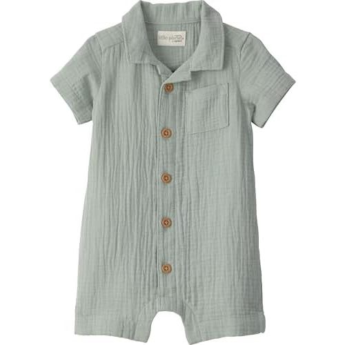 little planet by carter's unisex-baby Waffle Knit Button-Front Jumpsuit made with Organic Cotton