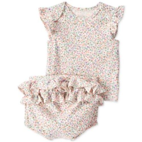 Baby Girls 2-Pc. Organic Cotton Top & Shorts Knit Set