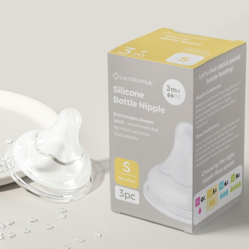 GentleFlow+ Bottle Nipple with Gradual Slope for Breastfed and Combo Fed Babies