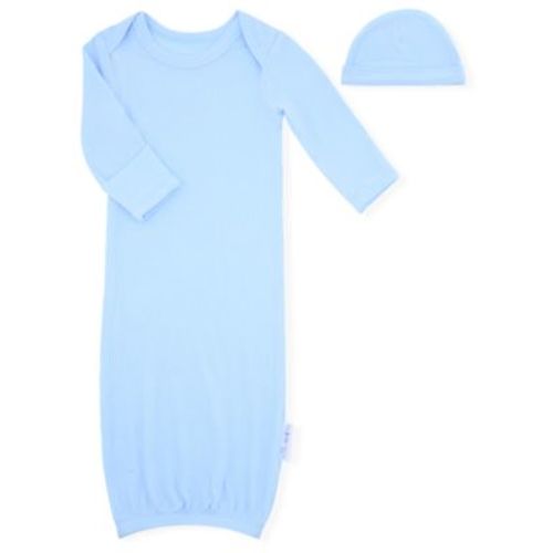 Baby Boys 2-Piece Rib Gown and Hat Set