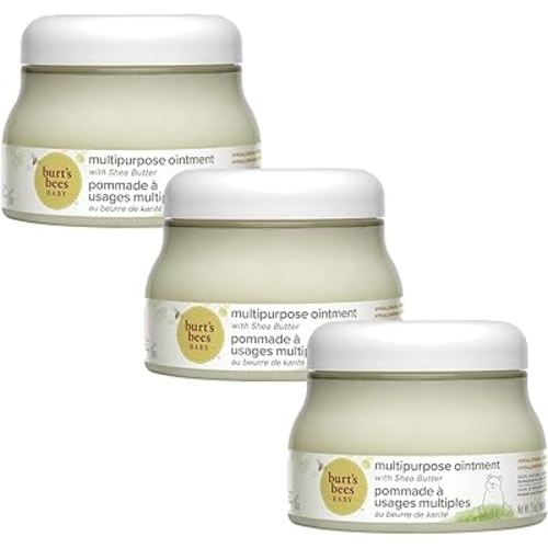 Burt's Bees Baby 100% Natural Origin Multipurpose Ointment, Petroleum Free, Pediatrician Tested, 210g, Pack of 3, 630 Grams