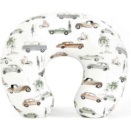 GRSSDER Nursing Pillow Cover Stretchy Minky Removable Nursing Covers for Breastfeeding Pillows, Ultra Soft Comfortable Slipcover for Boy and Girls