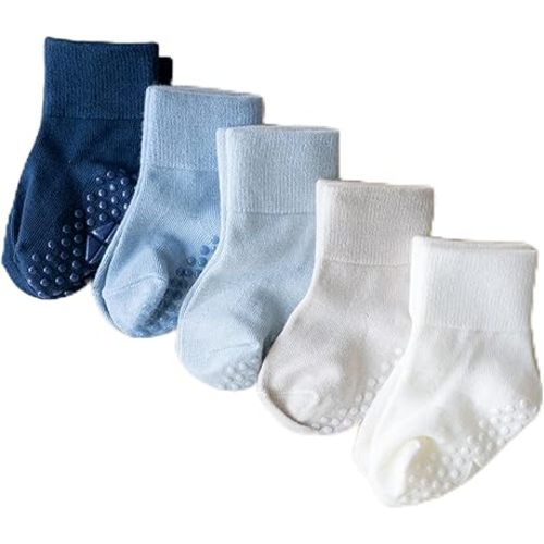 KYTE BABY Quarter Socks Combo 5-Pack w/Grips