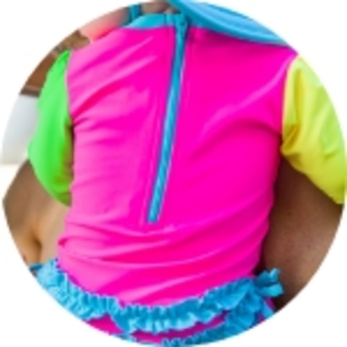 Seersucker Long Sleeve One Piece Rash Guard