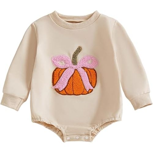 Baby Girl Fall Clothes Newborn Aunties Bestie Bubble Romper Sweatshirt Waffle Knit Onesie Cute Winter Warm Outfits
