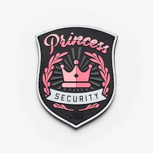 Tactical Baby Gear Morale PVC Patch – Hook & Loop Custom Patch for Backpacks, Diaper Bags & Gear (Princess Security Patch)