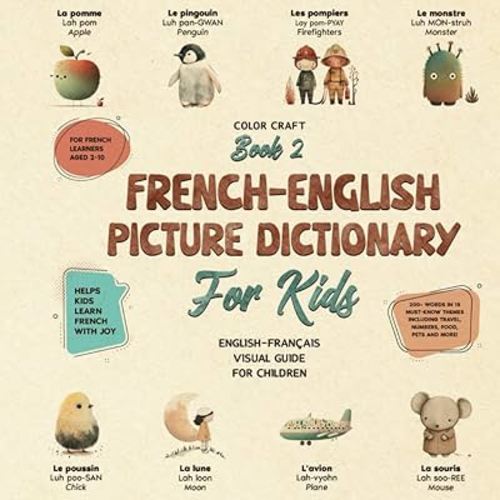 French-English Picture Dictionary: Illustrated Bilingual Book For Kids to Learn French Quickly and Easily: A Bilingual Visual Guide For Children (Kids' Language Learning Books)