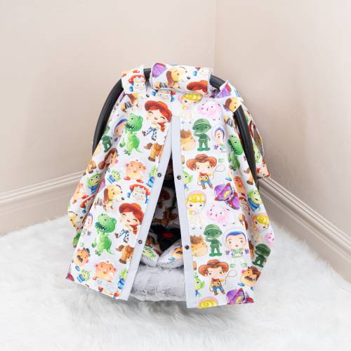 Toy Story Baby Car Seat Cover Canopy - Gift for Newborn - Baby Boy Car Seat Accessories - FREE SHIPPING