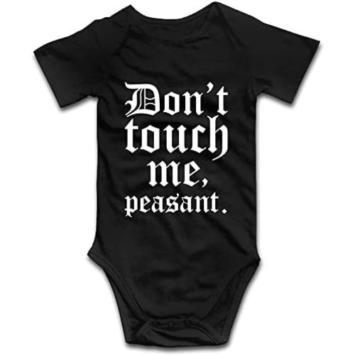 DOQOSESHY Don't Touch Me Peasant-Baby Outfit Boys Girls Romper Short Sleeve/Sleeveless/Long Sleeve Bodysuit
