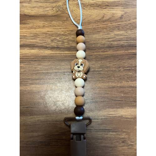 Beagle Pacifier Clip