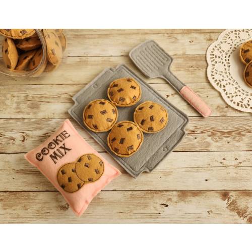Pretend Cookies, Felt Cookies, Cookie Set, Pretend Food, Pretend Felt Food, Play Kitchen Food, Learning Toy, Preschool Toy, Felt Food
