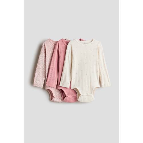 3-PACK POINTELLE BODYSUITS