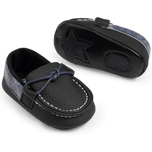 Infant Baby Boys Loafers Soft Sole PU Leather Toddler Moccasins Girls First Walking Crib Dress Shoes