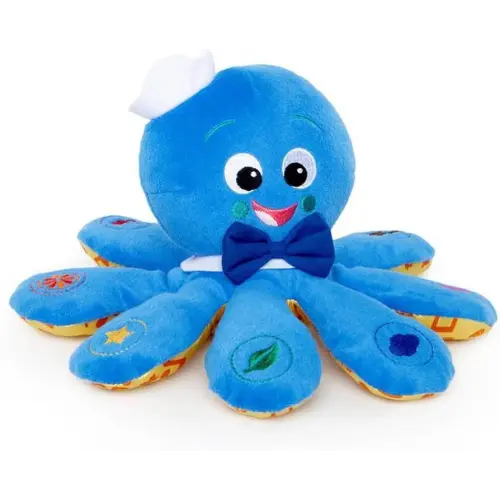 Baby Einstein Octoplush Musical Huggable Stuffed Animal Plush Toy, Learn Colors in 3 Languages, Blue, 11" Age 3 Month and up,