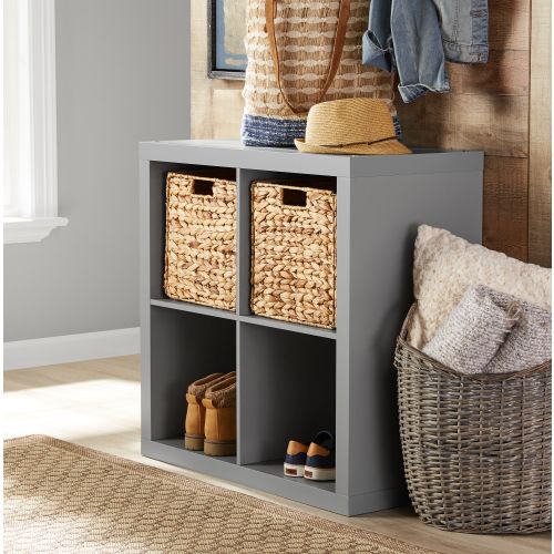Better Homes & Gardens 4-Cube Storage Organizer, Gray