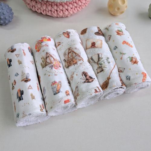 HP Baby burp rag, Little Wizard burb towel, Natural cotton feeding cloth, Super absorbent towel, Baby shoulder cloth, Wizarding World gift