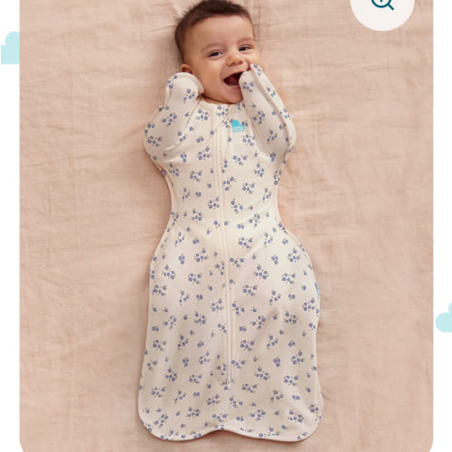 Swaddle Up™ 1.0 TOG Cotton Jacaranda Meadow