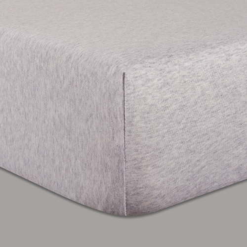 Parent's Choice Knit Fitted Crib Sheet, Gray