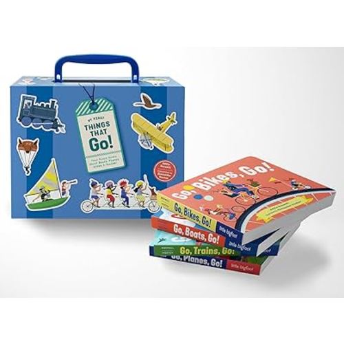 My First Things That Go: A Four-Board-Book Box Set of Boats, Planes, Bikes, and Trains for Toddlers 1-3 (Things That Go Series)