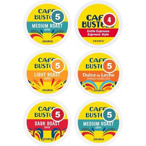 K-cups Variety Pack Sampler Includes Espresso, Dark, Medium, Light And Dulce de Leche, 24 Count