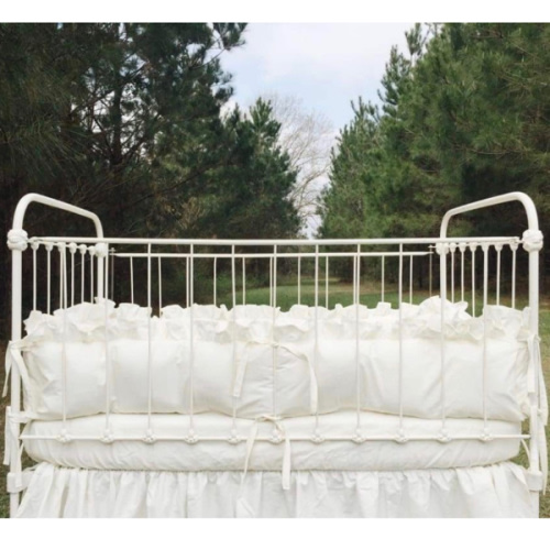 Ivory | Ruffled Crib Bumpers