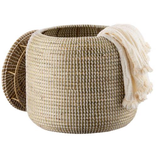 The Container Store Seagrass Storage Ottoman | The Container Store