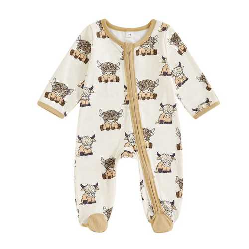 Unisex Baby Western Zipper Footed Jumpsuit
– The Trendy Toddlers