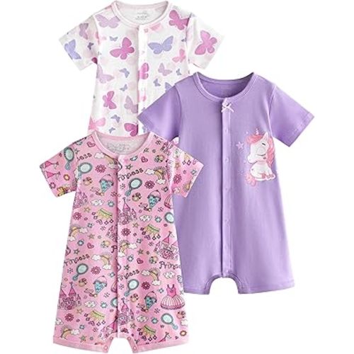 Yoofoss Baby Boy and Girl Romper 0-12 Months 100% Organic Cotton