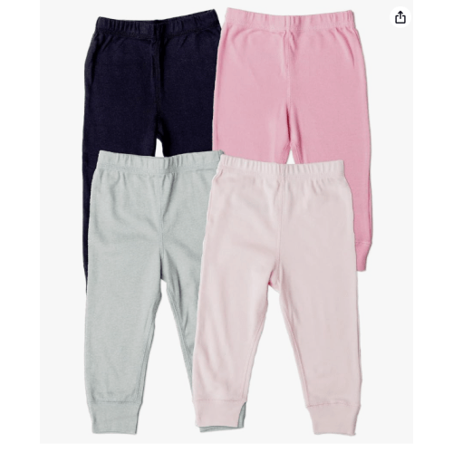 Gerber Baby Girls' Multi-Pack Active Pants Set