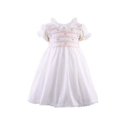 Girls' Swiss Dot Smocked Dress and Bloomers - Baby