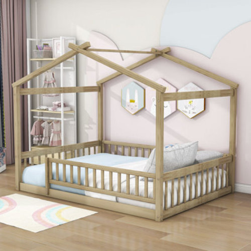 Gracie Oaks Waford Wood House Bed & Reviews | Wayfair