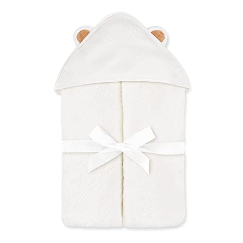 Natemia Extra Soft Baby Hooded Towel - Super Absorbent and Hypoallergenic Rayon from Bamboo Bath Towels - Sized for Infants and Toddlers - Made in Turkey