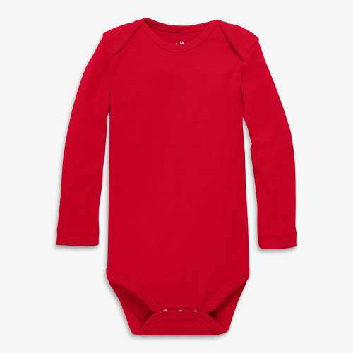 Clearance organic long sleeve babysuit | Primary.com