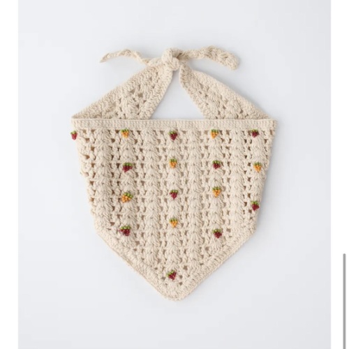CROCHET FRUIT KNIT BANDANA