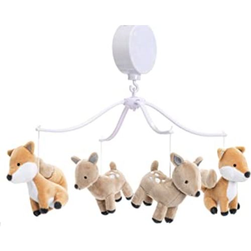 Bedtime Originals Deer Park Musical Baby Crib Mobile, Multicolor