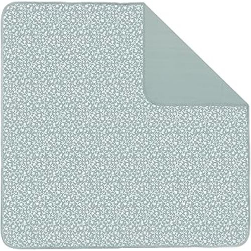 Toddlekind Portable Baby Mat, Organic Cotton 47" x 47, Portable, playpen mat, Travel, Indoor/Outdoor mat, for Babies/Toddlers, 0m+ (Sage)